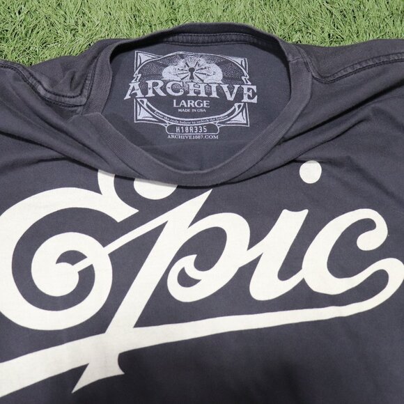 Archive Epic Records Brand T-Shirt Size Large - Picture 4 of 8